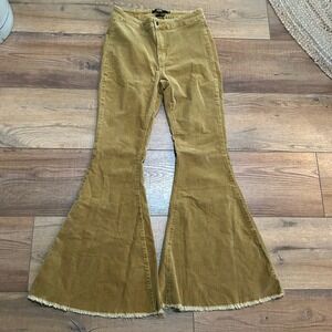 L&B Lucky and Blessed High Rise Flare Corduroy Pants Size 8 Corduroy Pants
